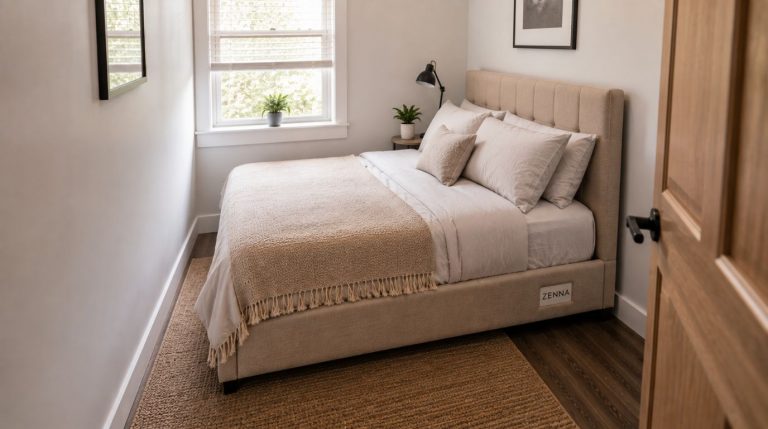 can a bed frame make a room feel smaller