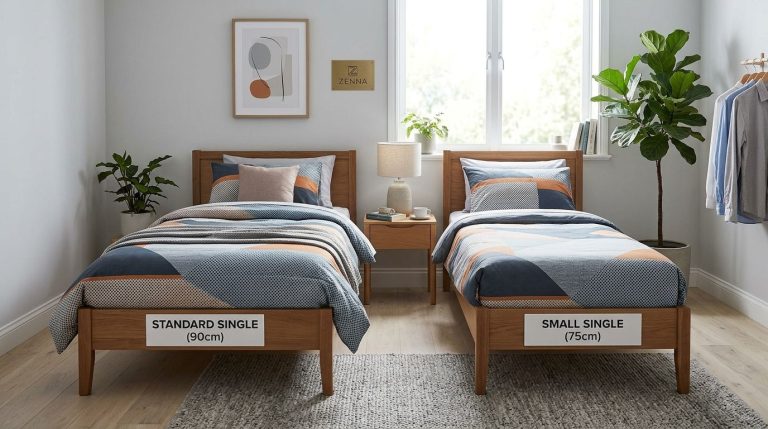standard single vs small single bed comparison